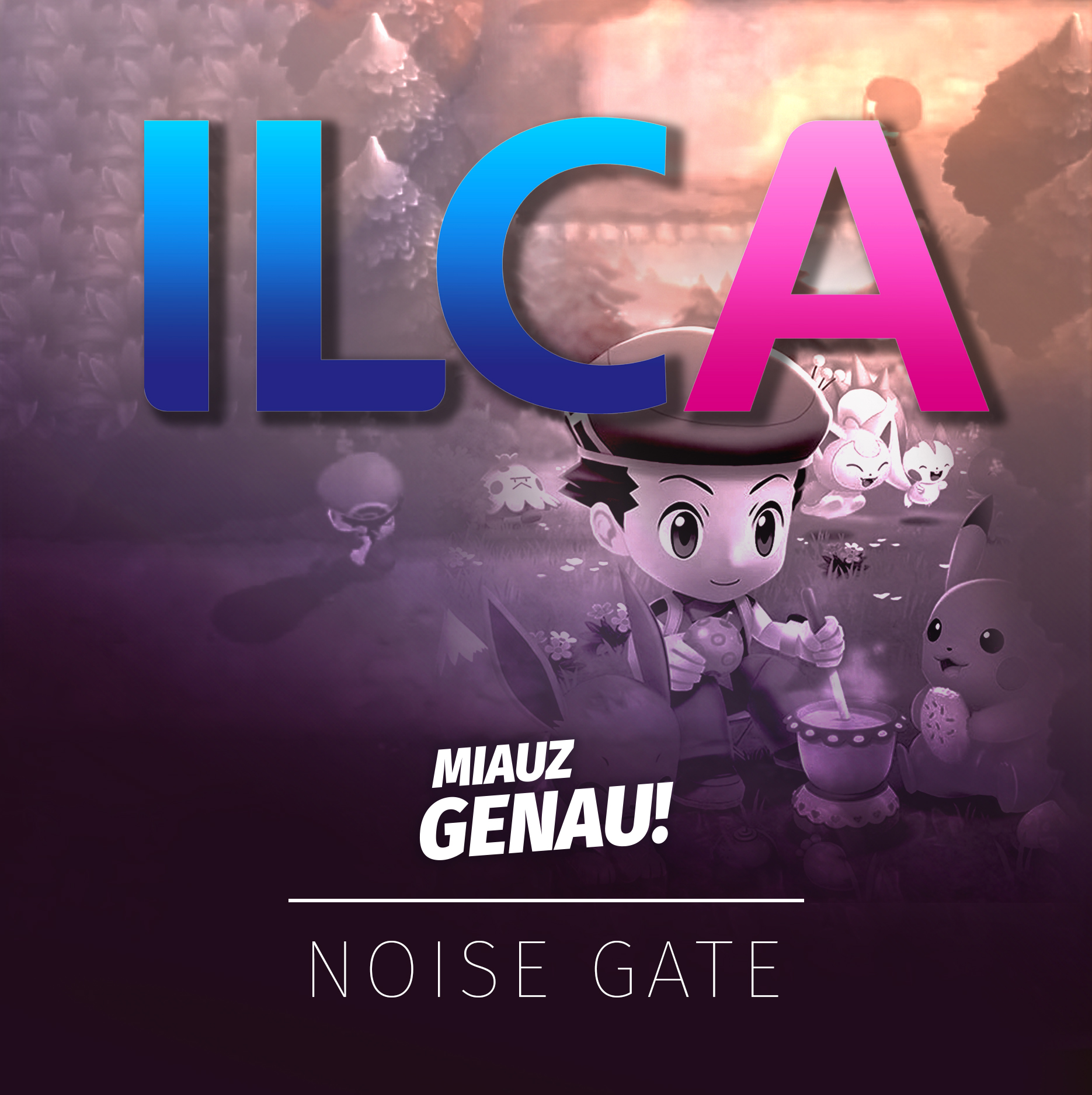 Ein lilafarbener Hintergrund umrahmt Ausschnitte aus den Spielen "Strahlender Diamant" und "Leuchtende Perle", während das Logo des Entwicklerstudios ILCA darüber schwebt. Die Szenerie zeigt die ikonischen Charaktere und Landschaften der Spiele