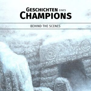 Ölgemälde der Sinjoh-Ruinen aus der Pokémon-Welt – ‚Behind the Scenes‘-Cover von ‚Geschichten eines Champions‘. Das Bild zeigt eine verschneite antike Tempelanlage mit mystischen Symbolen, inspiriert von der Pokémon-Mythologie aus Johto und Sinnoh. Ein exklusiver Einblick hinter die Kulissen der Hörspielproduktion, ideal für Fans von Pokémon und epischen Abenteuern.